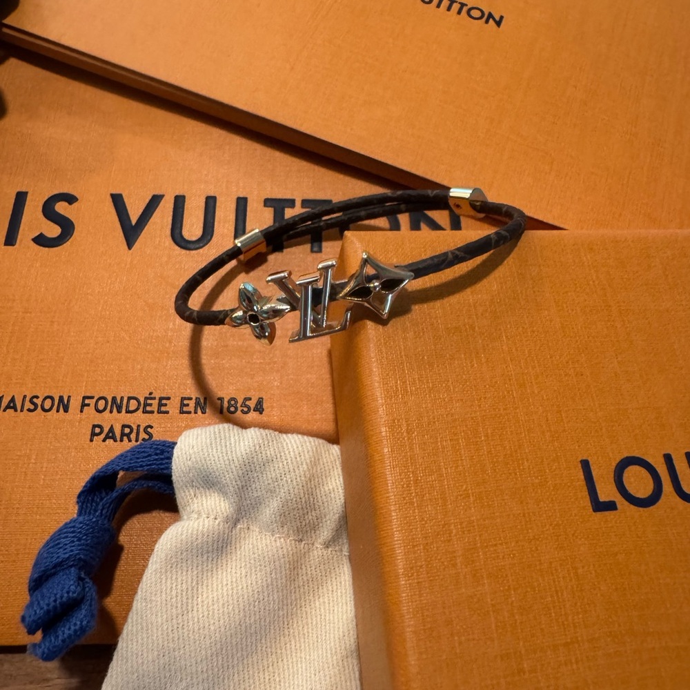 Louis Vuitton Bracelet Iconic in Signature Monogram New Release NWT Authentic LV - Picture 4 of 16
